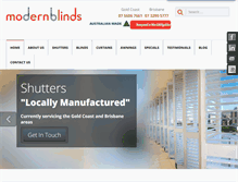 Tablet Screenshot of modernblinds.net